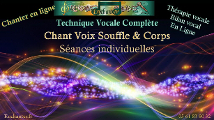 Chanter en ligne & Thérapie chant en ligne